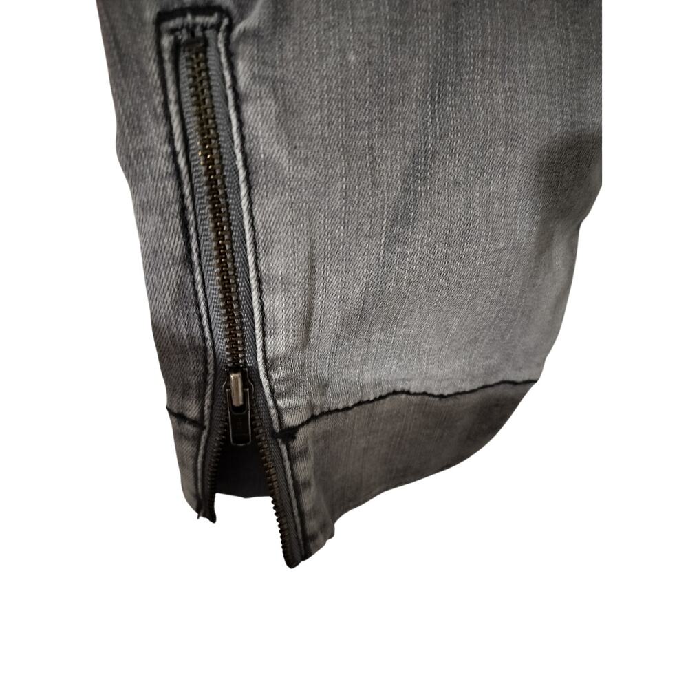 3643) Rock & Republic Gray Stone Wash Fever Midrise Pullon Denim Jeggings 8 M - Picture 7 of 10